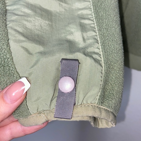 Green North Face Zip Up Jacket - Picture 6 of 7